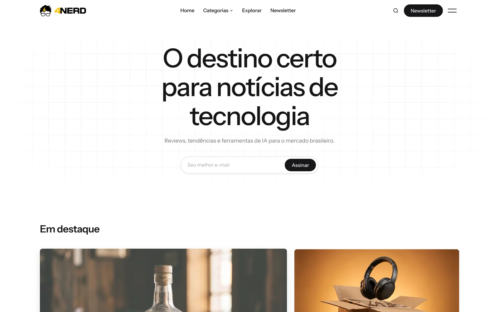 4nerd website homepage