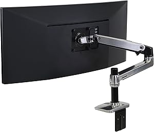 Ergotron LX Desk Monitor Arm — Polished Aluminum